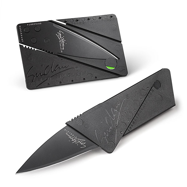 Card Sharp – Credit Card Sized Folding Knife-The Card Sharp Is An Innovative And Compact Design That Provides A Light And Ultra Sharp Knife In The Space And Size Of A Credit Card.