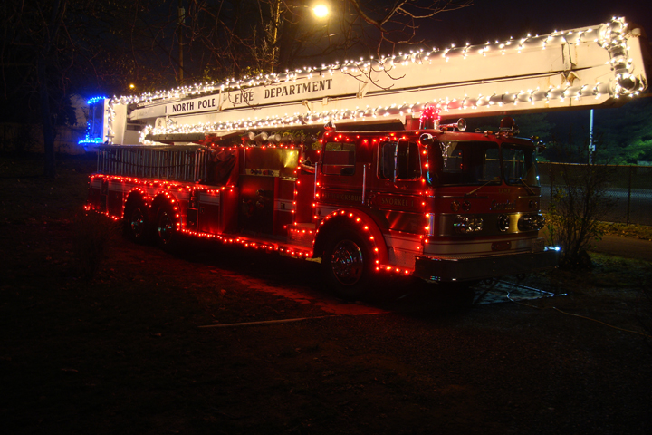 fire trucks decorations for christmas - Pole Fire Department