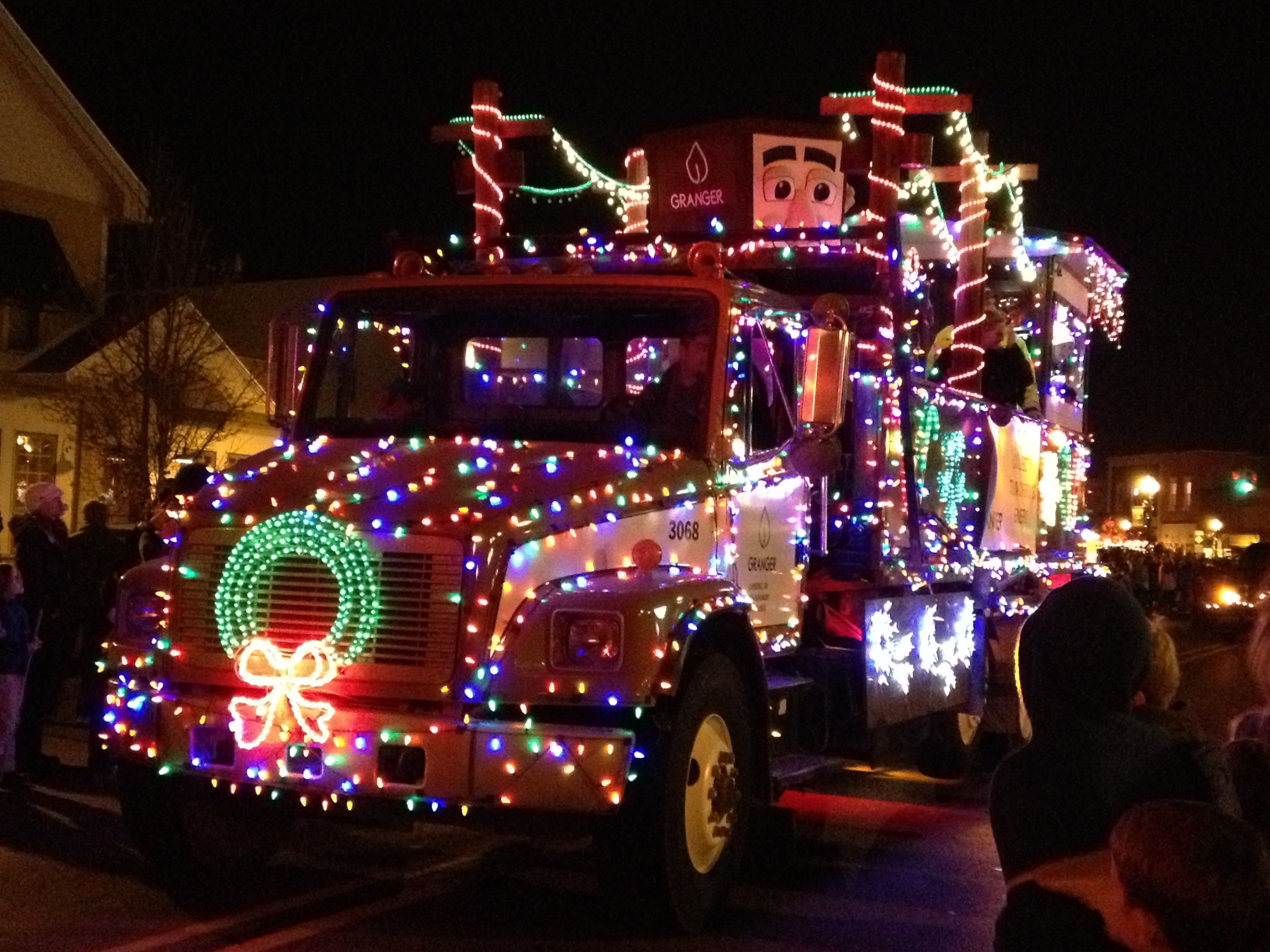 christmas lights truck - Granger