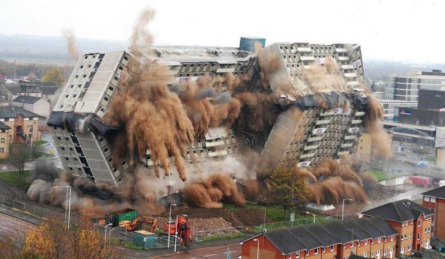 demolition explosion