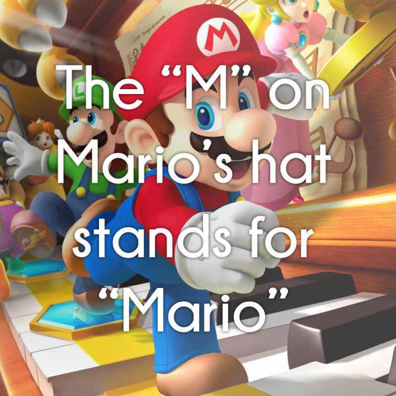 m on mario's hat stands for mario - The "Mko Mario's hat stands for _"Mario"