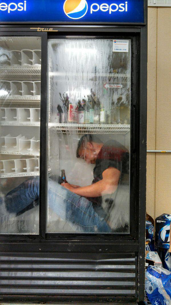 passed out in refrigerator - epsi pepsi A Too