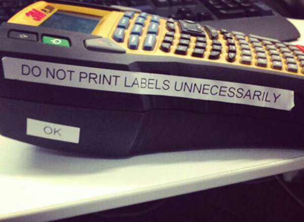 do not print labels unnecessarily - Do Not Print Labels Unnecessarily Ok