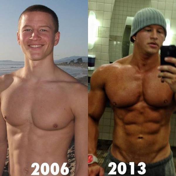 bodybuilding men before and after - 2006 2013