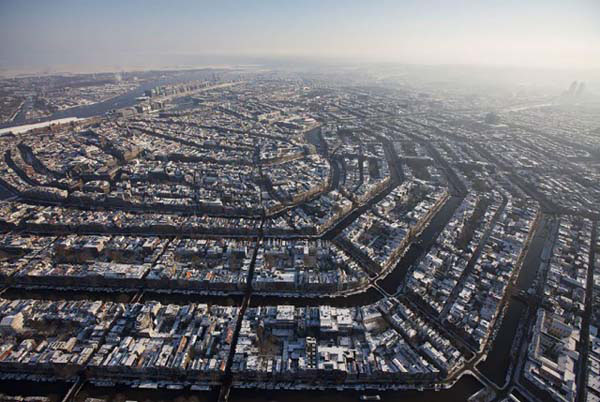 amsterdam aerial view -