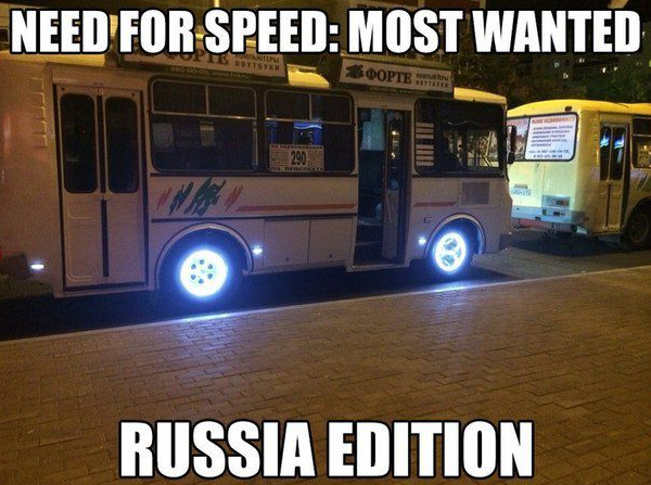 public transportation humor - Need For Speed Most Wanted Oopte Russia Edition
