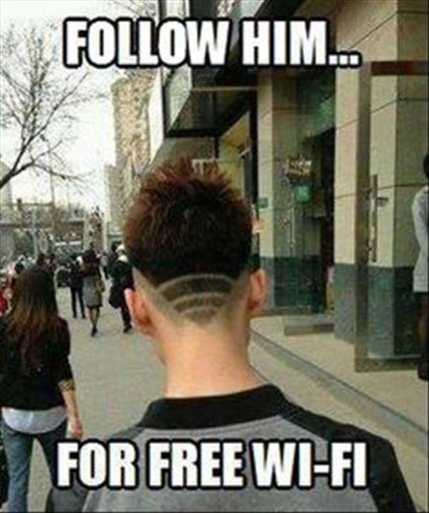 follow him for free wifi - Him... For Free WiFi
