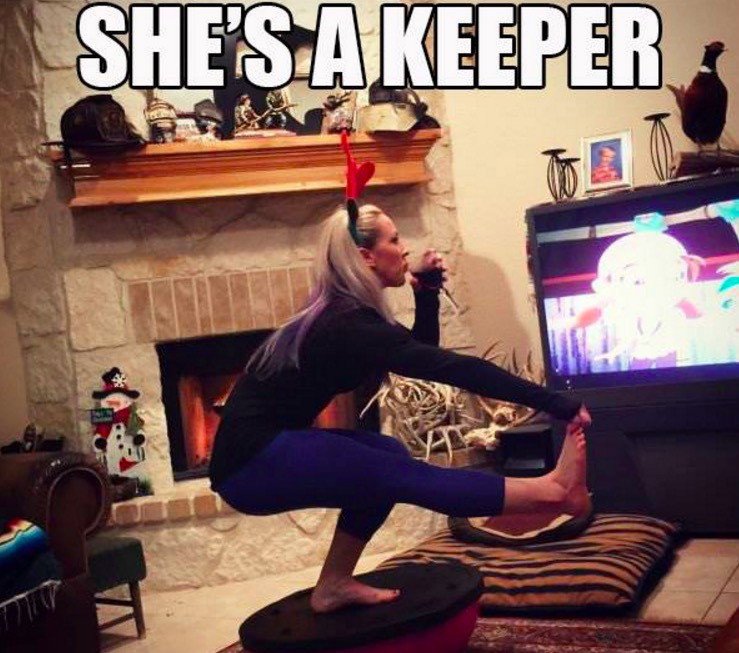 you want to workout but can t - She'S A Keeper