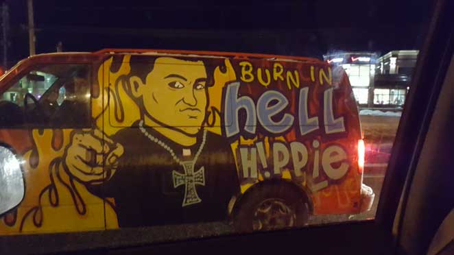 graffiti - Burning hell Hyppie
