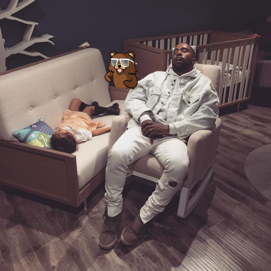 photoshop kanye west sleep