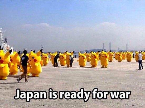 pikachu army - Japan is ready for war