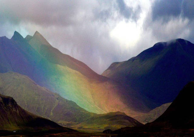 rainbow volcano