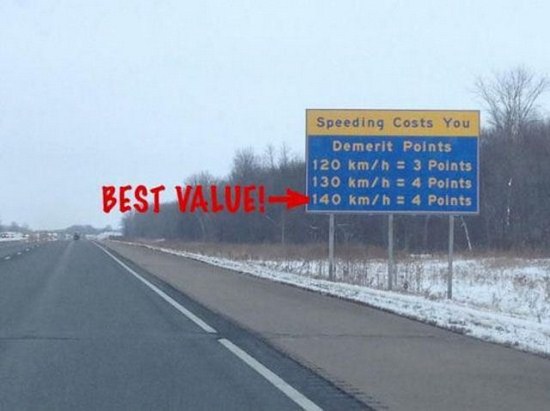 demerit points best value - Speeding Costs You Demerit Points 120 kmh 3 Points 130 kmh 4 Points 140 kmh 4 Points Best Value!