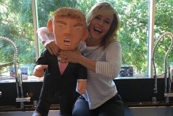 Putting her ass on Instagram and Twitter on Monday wasn’t the first time this week that Chelsea lashed out at the GOP front-runner. On April 2nd she tweeted a photo of her carrying a Trump piñata around the streets of Mexico with the caption, “Spent my day in Aguascalientes trying to find a good tree for this asshole.”