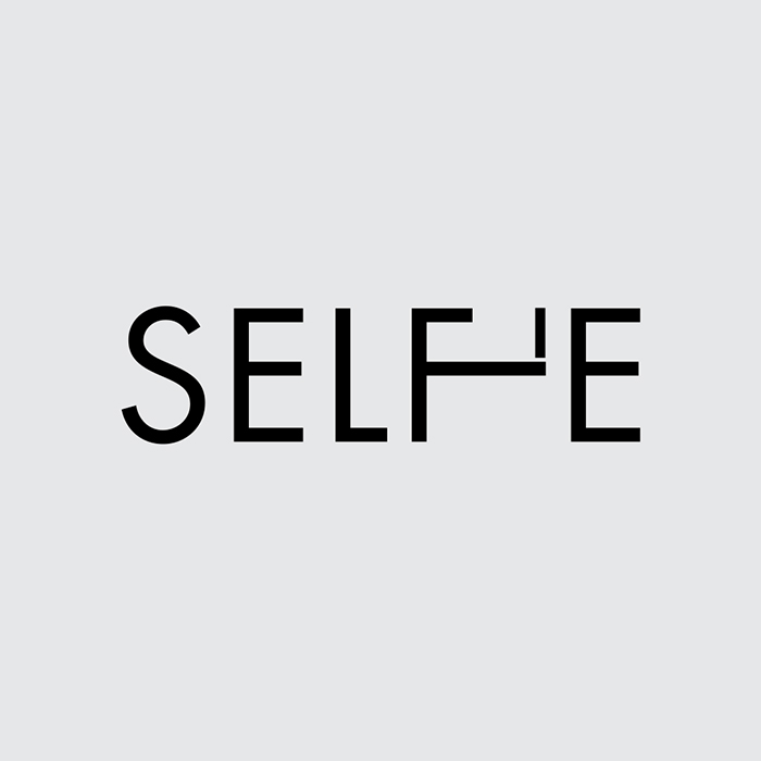 Calligram selfie logo - Selpe