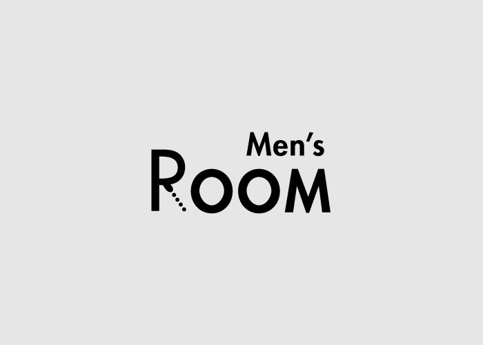 Calligram word into logo - Men's Room