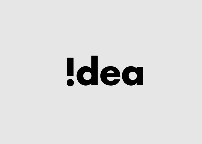 Calligram idea in words - !dea