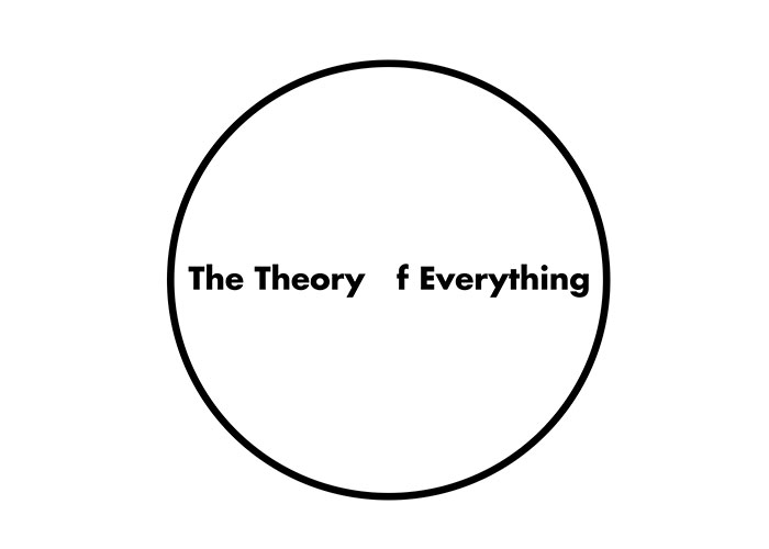 Calligram Graphic design - The Theory f Everything