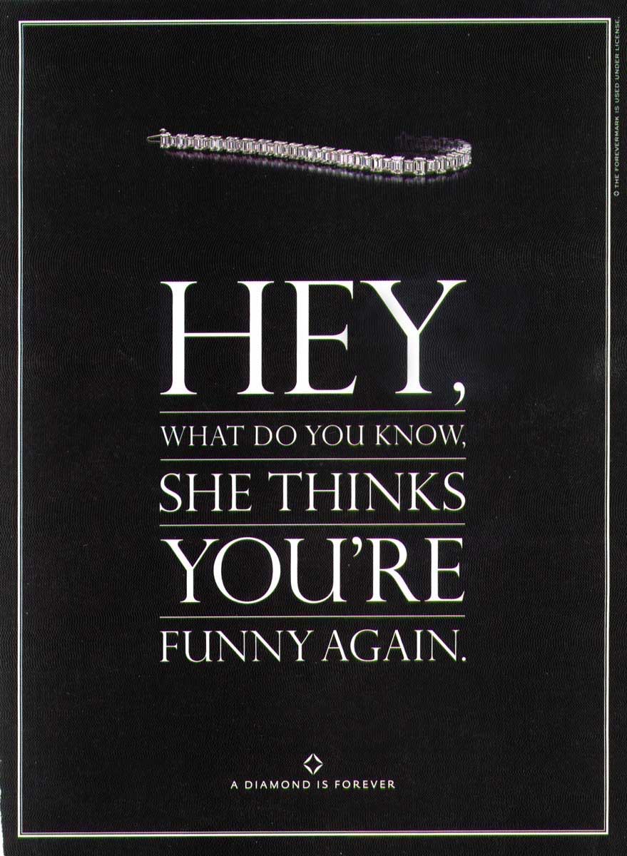 20 Brutally Honest Ads About Diamonds