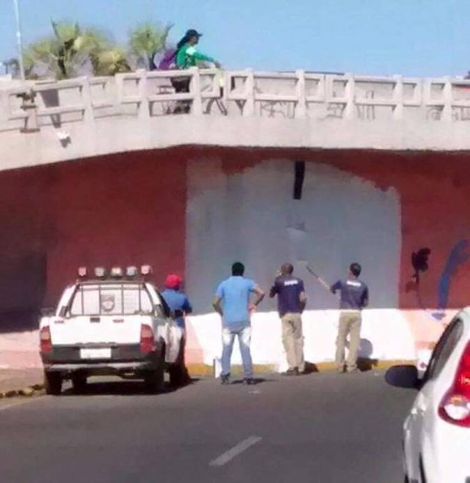 But, just to be sure, workers were seen painting over it completely white, so that no other driver would mistake the Road Runner tunnel for a real road.