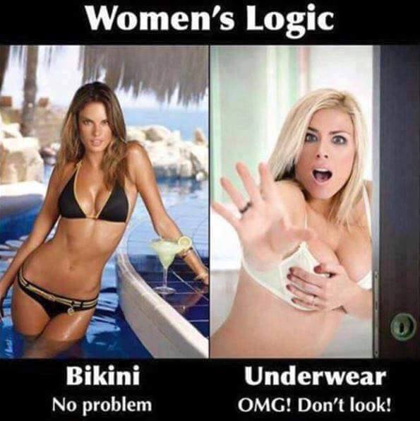 women bikini logic - Women's Logic Bikini No problem Underwear Omg! Don't look!