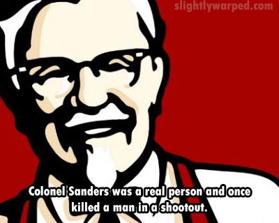 ohio fried chicken by jake paul - slightlywarped.com Colonel Sanders was a real person and once killed a man in d shootout.