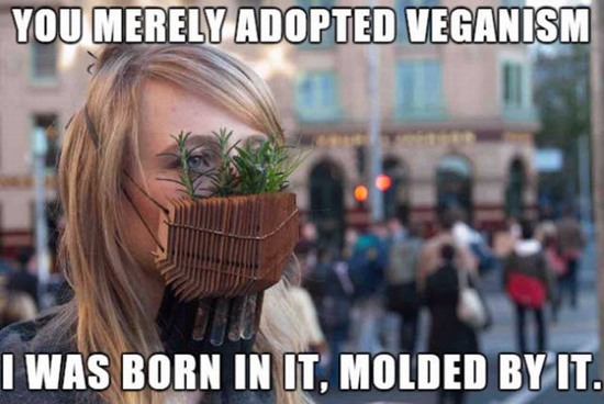 vegan bane meme - You Merely Adopted Veganism I Was Born In It, Molded By It.