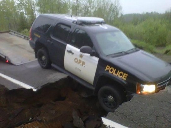 bad luck thunder bay flood - Opp. Police