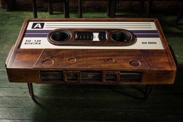cassette tape coffee table