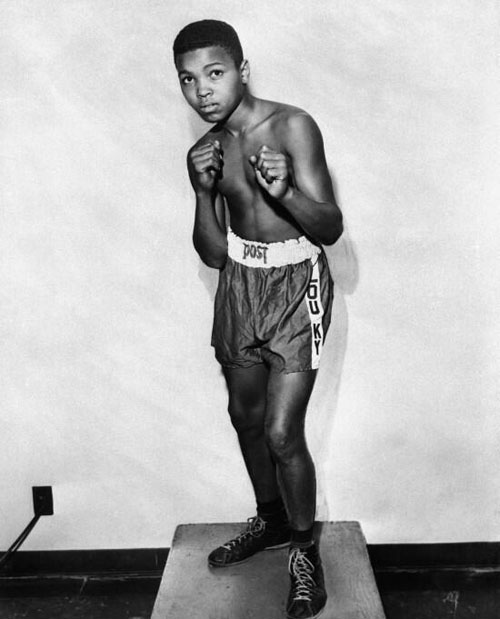 A 12-year old Muhammad Ali in 1954