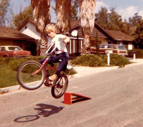 A kid doing what kids did back in the 70’s