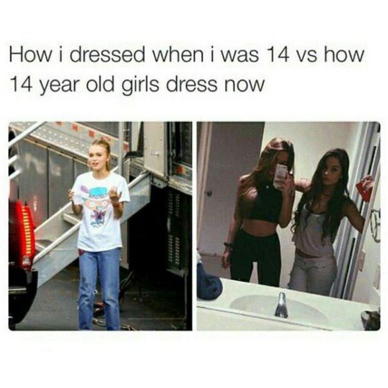 dressed when i was 14 vs now - How i dressed when i was 14 vs how 14 year old girls dress now