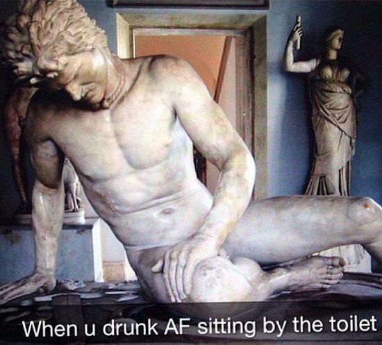 hellenistic greek sculptures - When u drunk Af sitting by the toilet