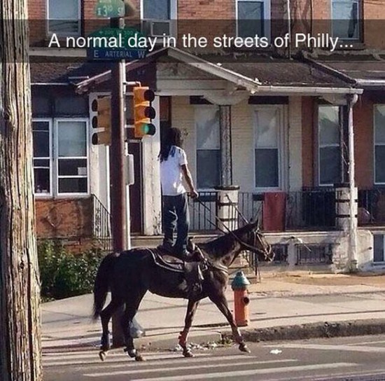 hood cowboy - A normal day in the streets of Philly... Arterial W