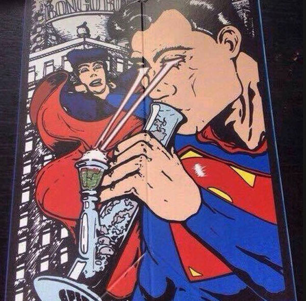 random pic superman marijuana