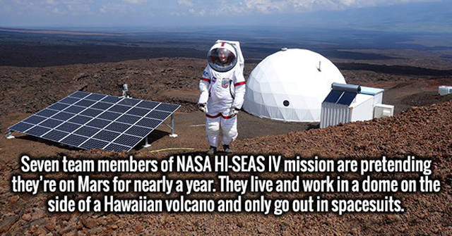 mars mission hawaii - Seven team members of Nasa HiSeas Iv mission are pretending they're on Mars for nearly a year. They live and work in a dome on the side of a Hawaiian volcano and only go out in spacesuits.