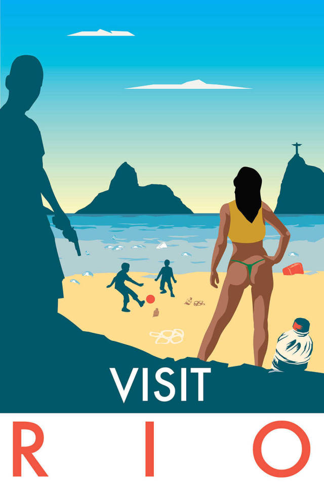 Man Creates Honest Traveling Posters