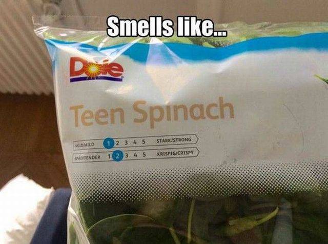 Smells Like Teen Spirit - Smells ... Teen Spinach 1 Nild 2 3 4 5 StarxStrong Sustender 1 2 3 4 5 Krispig Crispy