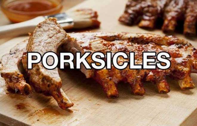 raw toast - Porksicles