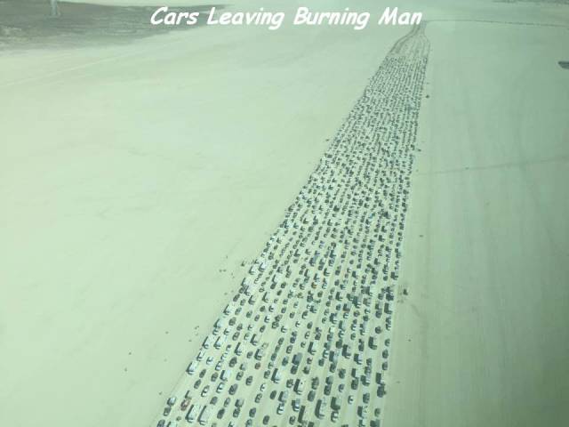 burning man traffic - Cars Leaving Burning Man w