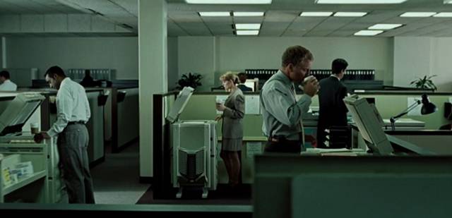 Director Fincher stated that there is a Starbucks cup visible in every scene of the movie.