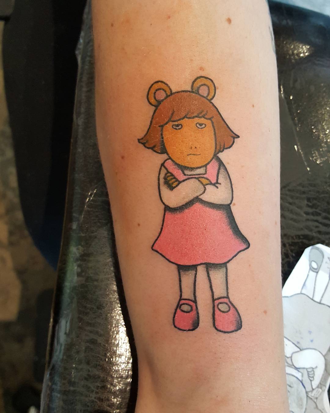 girl cartoon character tattoos