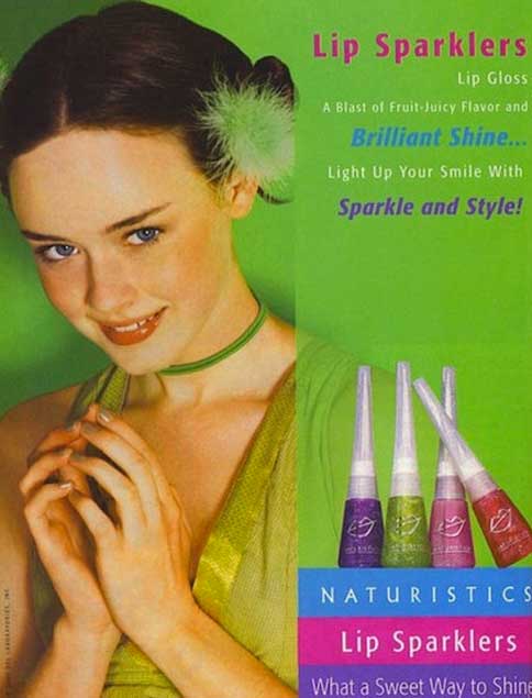 alexis bledel modeling - Lip Sparklers Lip Gloss A Blast of Fruit Juicy Flavor and Brilliant Shine... Light Up Your Smile With Sparkle and Style! Naturistics Lip Sparklers What a Sweet Way to Shine