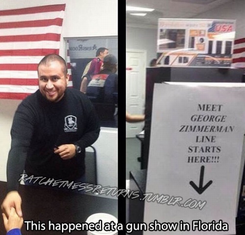 george zimmerman nazi - Meet George Zimmerman Line Starts Here!!! Ratchetmessretans.Tumblr.Com This happenedata gun show in Florida