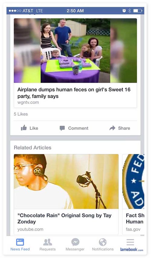 17 Times Facebook 'Related Story' Suggestions Went Crazy