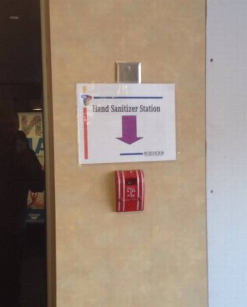totally legit Too weird To understand - Hand Sanitizer Station
