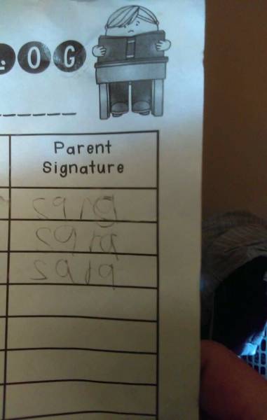 totally legit 200 Parent Signature