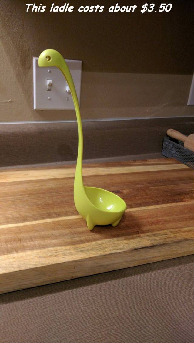 floor - This ladle costs about $3.50