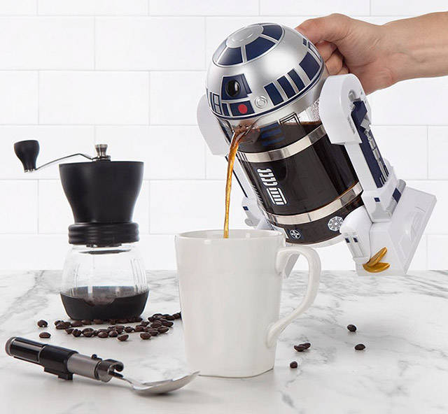funny pic r2d2 french press