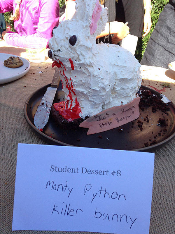 funny pic bunny killer meme - Just a Harles little Bunny..." Student Dessert monty Python killer banny